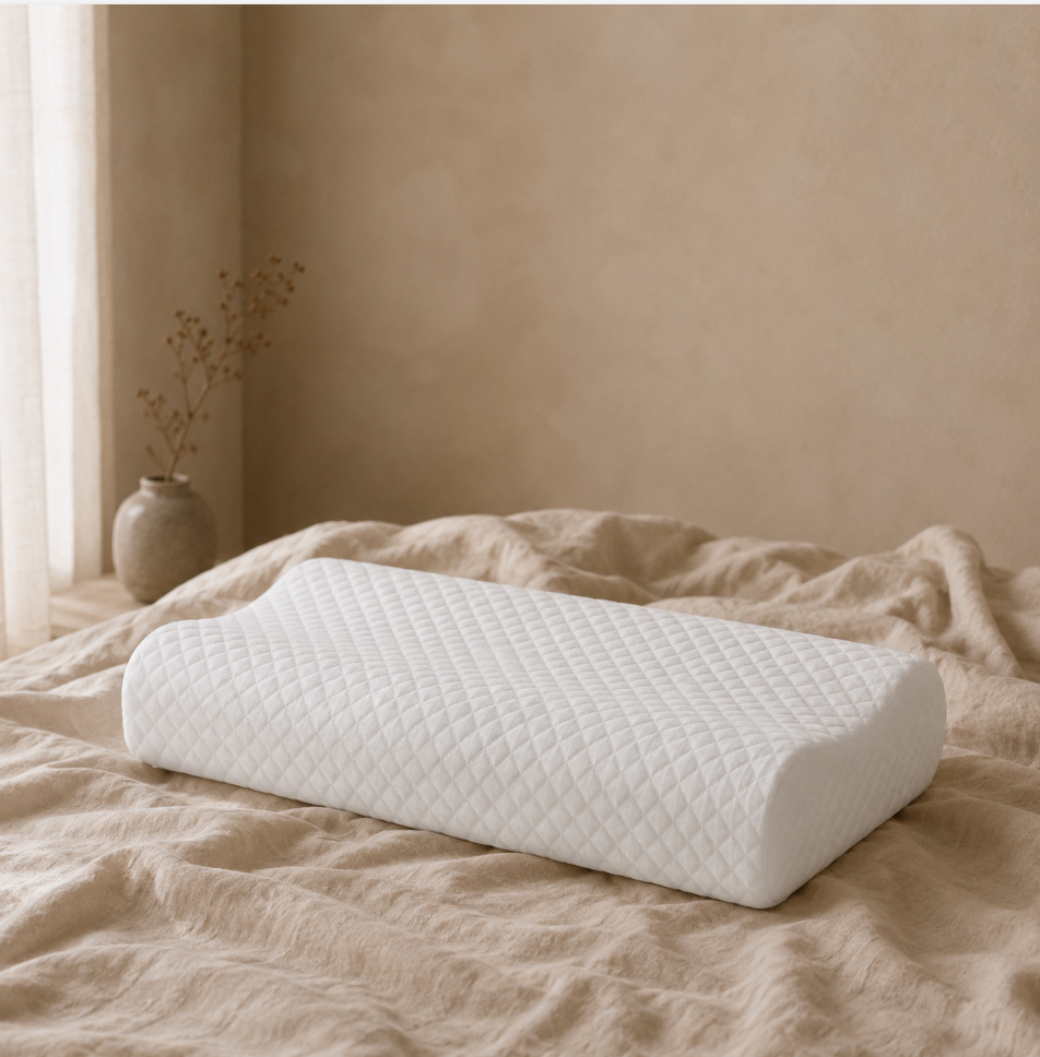 Hush contour pillow with soft branch shadow detail
